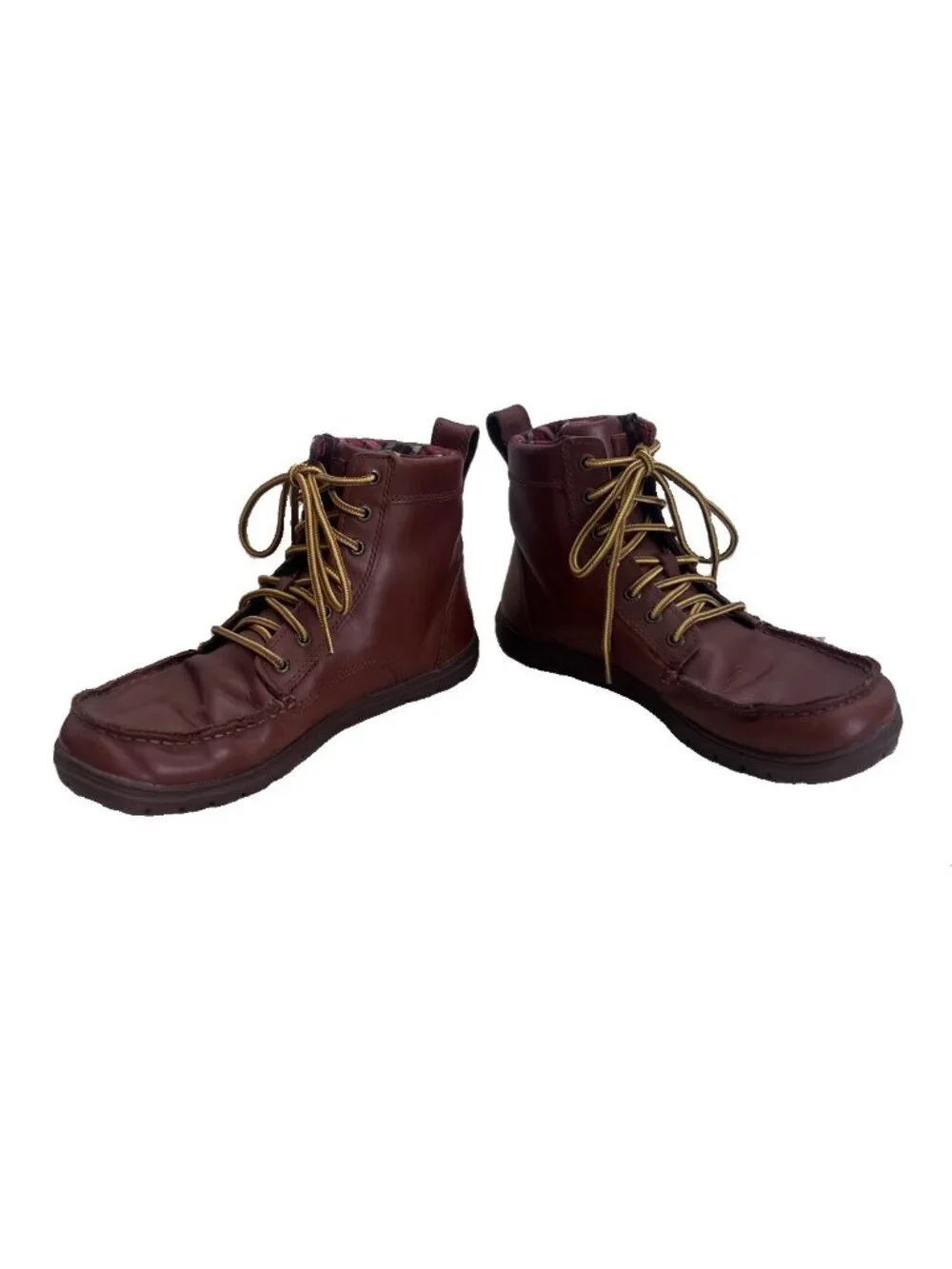 Lems Shoes Boulder Boot Leather Russet Brown Barefoot Zero Drop Size 42 EU US 9